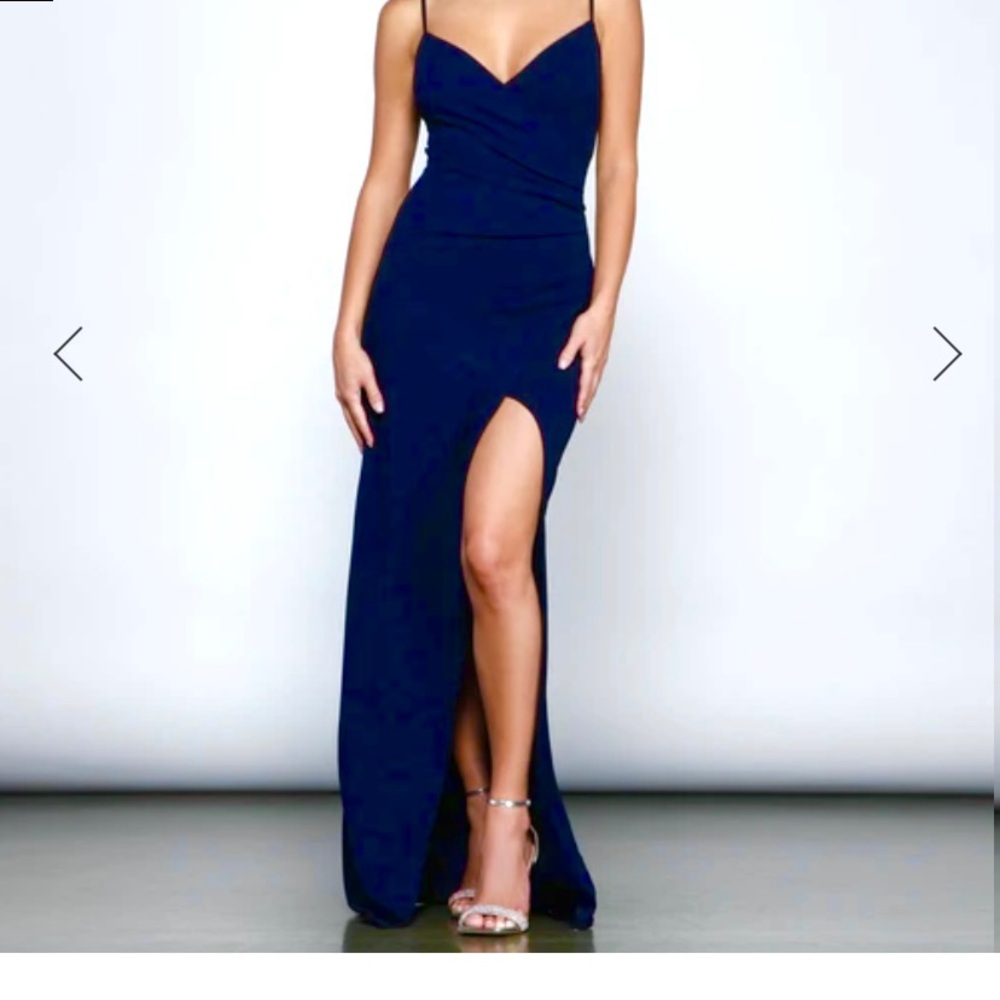 Windsor formal long dress, size S, color (dark) navy, NWT